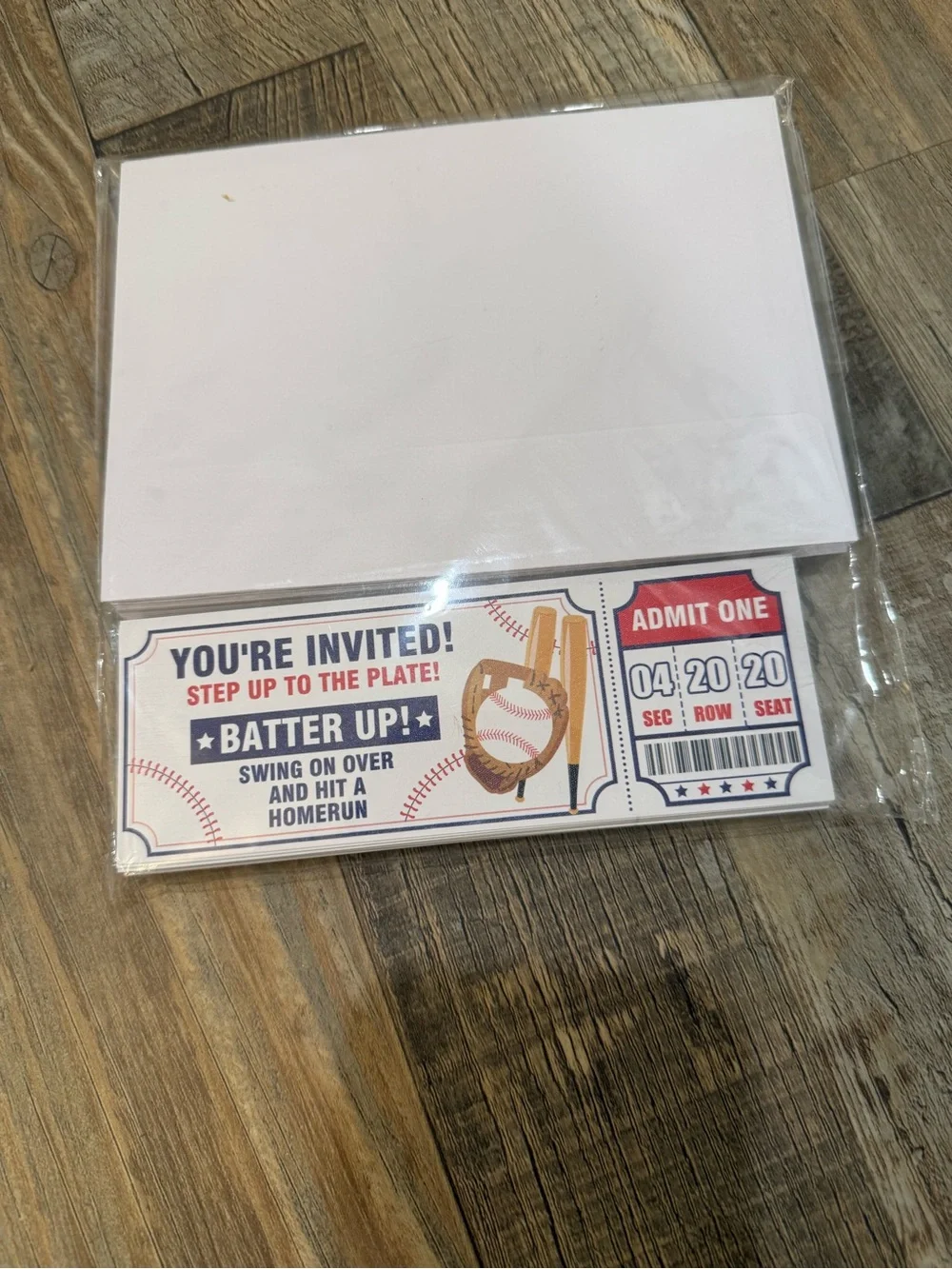 Kids Baseball-ONE Year old Themed Party Rookie Kit